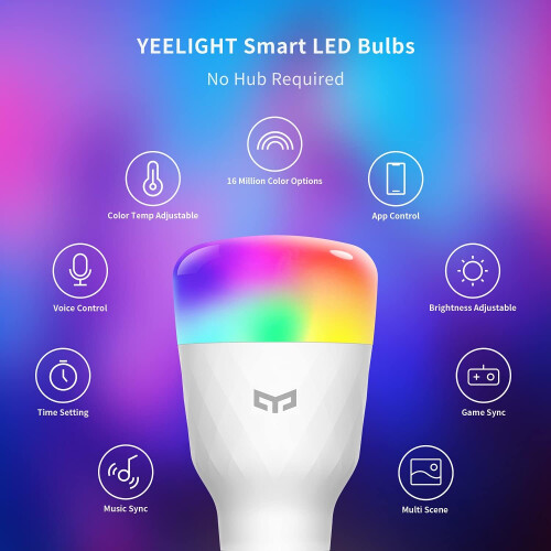 Innovative Smart Home Lighting, Brighter Dimmer Better LED Bulb, 90 Plus CRI Rating, White Light Temperature Control, Voice Control Compatibility, 1
