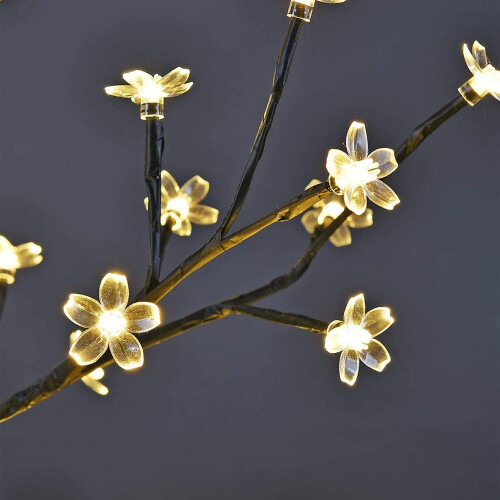 Λαμπερό Sakura Bonsai, 24 LED θερμά λευκά φώτα, μεταλλική βάση για αντοχή, ρυθμιζόμενα 1