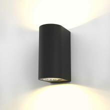 Moderne buitenspot met geïntegreerde LED voor duurzaamheid en eenvoudige installatie, aluminium constructie met eigentijds design, automatische