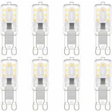 Ampoules LED G9, économie d'énergie, blanc froid, longue durée de vie, zéro UV, sans scintillement, dissipation thermique rapide, éclairage