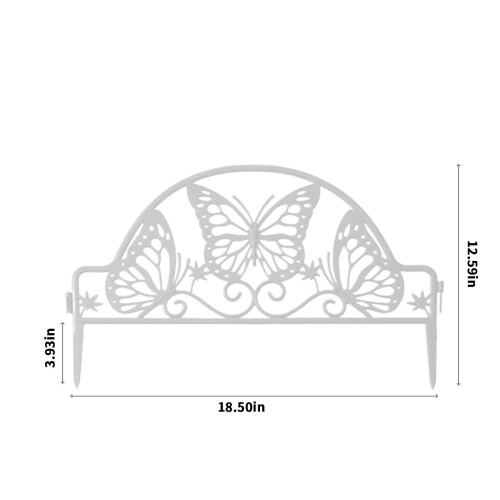 Durable And Practical Garden Edging Solution, Weather-Resistant Reusable Courtyard Guardrail, Protective And Multi-Purpose Decorative Fences For 1