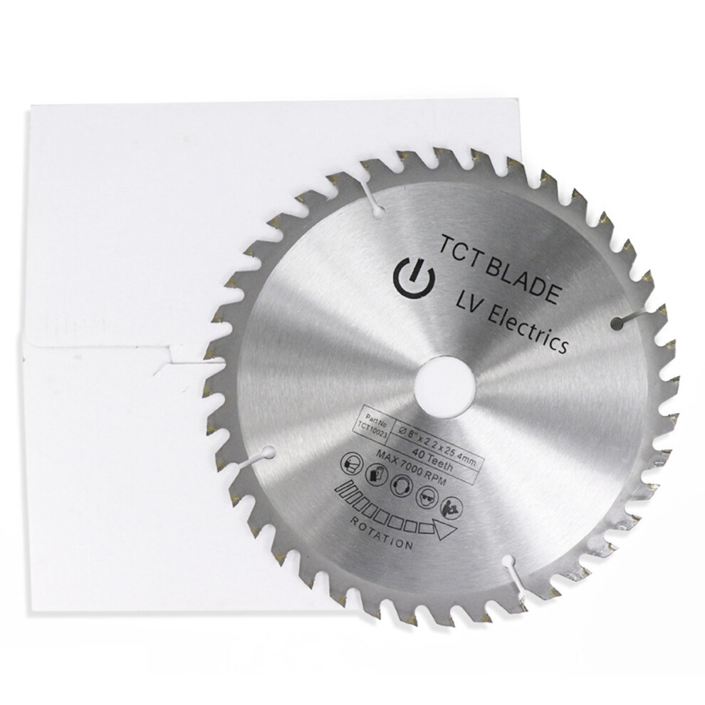Carbide Tipped Circular Saw Blade 8", Thin Kerf Technology For Efficient Material Removal, Durable Tungsten Carbide Teeth Blade With 60 Tooth Design, 9441426425861