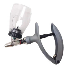 Farm Animal Vaccine Injector with Continuous Injection Capability, Ergonomic Design Adjustable Dosage Syringe with Versatile Application for Poultry