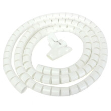 Spiral cable wrap, 8–25mm inner diameter, wire wrap tubing (White, 15mm 2m)