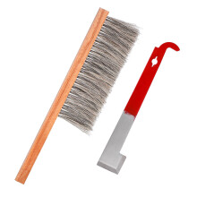 Beekeeping Tool Set 1Set Ergonomic Brush And Sturdy Hook For Easy Bee Hive Maintenance And Cleaning Of Bee Supplies