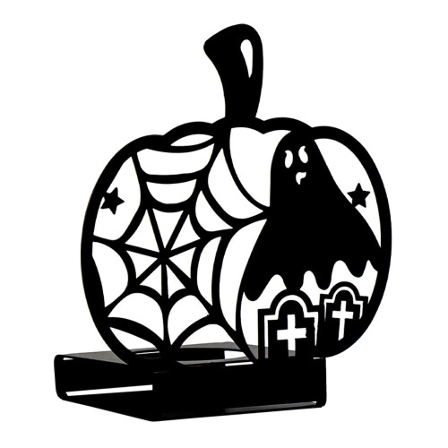 Horror Hollowed Ghostly Bat Cats Iron Candle Holders for-D