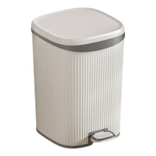Voetbediende vuilnisbak Vuilnisbak Stevige plastic-grijs