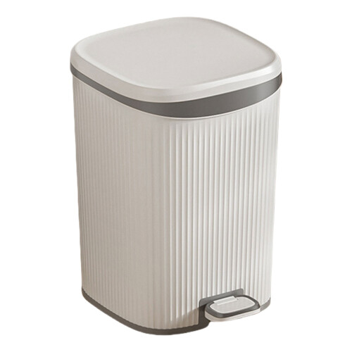 Practical Foot Step Garbage Can Step Trash Can for Daily-grey