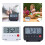 Electronic Desk Clock with Temperature Display and Date-White 3
