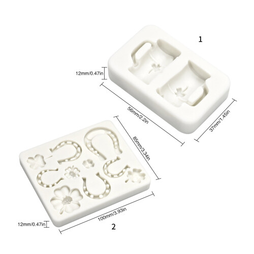 Home Baking Clovers Cup Shape Silicone Chocolate Mould-Style 2 2