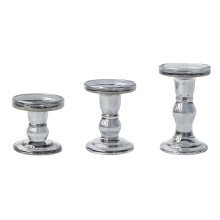 Glass Candleholder,Candle Stands Candle Stand for-Smoke Gray