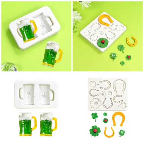 Home Baking Clovers Cup Shape Silicone Chocolate Mould-Style 2 1