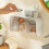 Wall Mounted Cotton Pad Storage Box Dustproof Bathroom-brown 5