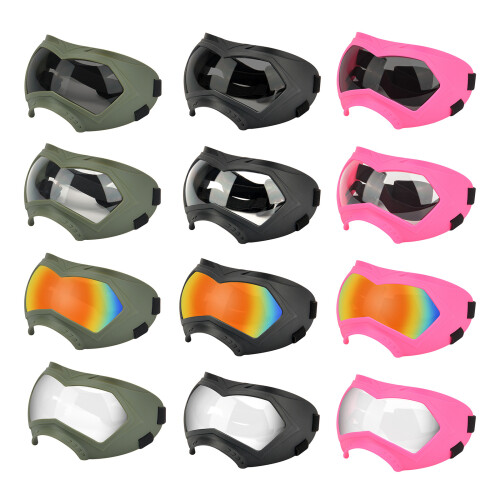 Lunettes de soleil pour animaux de compagnie, à-Armée vert rouge 1