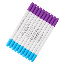 10x/Set Fabric Marker Pen Temporary Marking Pen-blue purple