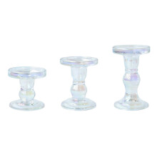 Sophisticated Glass Candle Holders Roman Pillar-Dazzling Colors