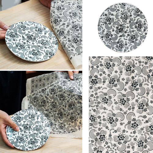 Ceramic Decals Glaze Underglaze Flower Paper for-River 9 2