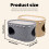 DoubleDecks Chats Maison Lit de Couchage pour Chat-Gris clair 3