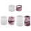 Striped Cylinder Tealight Holder Molds for-medium style 2