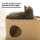 Cat Cave House Sleeping Bed AntiScratching Cats Cave-Light Grey 2