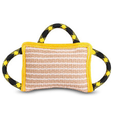 Durablity Dog Tug Toy Produced By Tear-Yellow horizontal bar