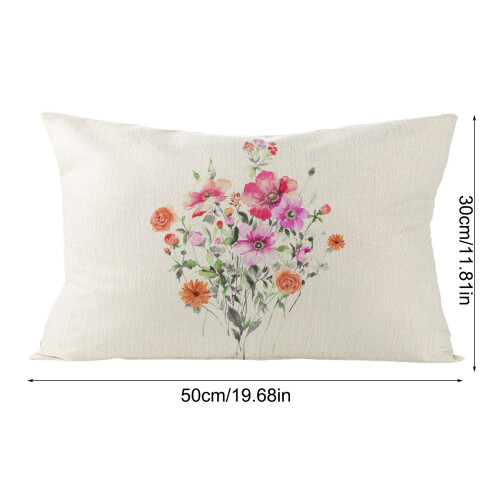 Housse de coussin de printemps, taie d'oreiller décorative à-15 1
