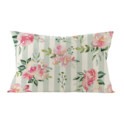 Housse de coussin de printemps, taie d'oreiller décorative à-15