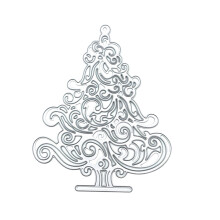 Metal Die Cuts Christmas Tree Cutting Dies Stencils-JH011802