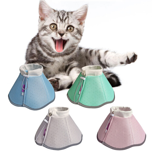 Collier de récupération ventilé pour chiens et chats-Vert S 2