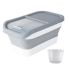 Household Sealed Storage Box Cereals Dispenser Food-Gray