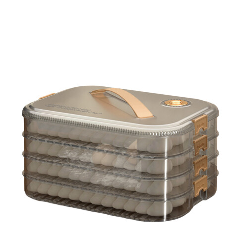 Boîte de rangement de boulettes empilable avec couvercle,-D 4