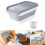 Sealed Dog Food Container with Clear Lid Space Saving-White 3