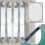 Sangle élastique pour drap de lit, 4 pièces, attaches à-Blanc 6