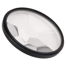 77 mm Prism Glasses Kaleidoscope Prism, Six Sided Effect Camera Filter Lens, Special Effect Filter for Photography, Prism Filter Accessories