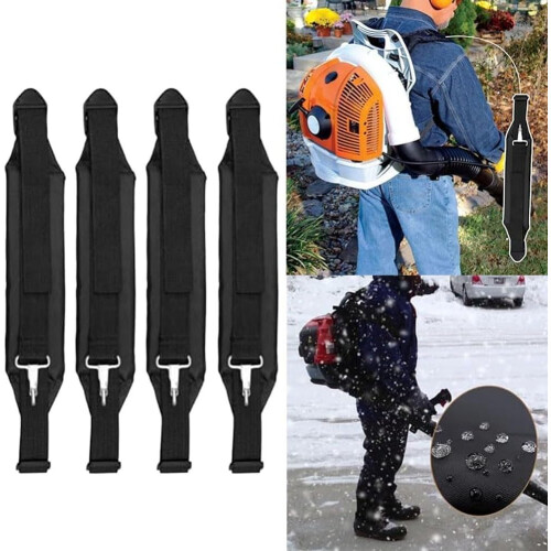 Outdoor Use Replacement Shoulder Strap Set For Backpack Blower Models, 4Piece Strap Set, Compatible With Blowers 2