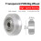 Pack of 12 3D Printer Plastic Wheel POM Small Models-Red 7