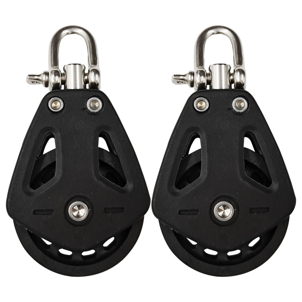 Stainless Steel Pulleys For Ropes, Pulleys For Cables, Pack Of 2 Silent Traction Wheels 9412369095923