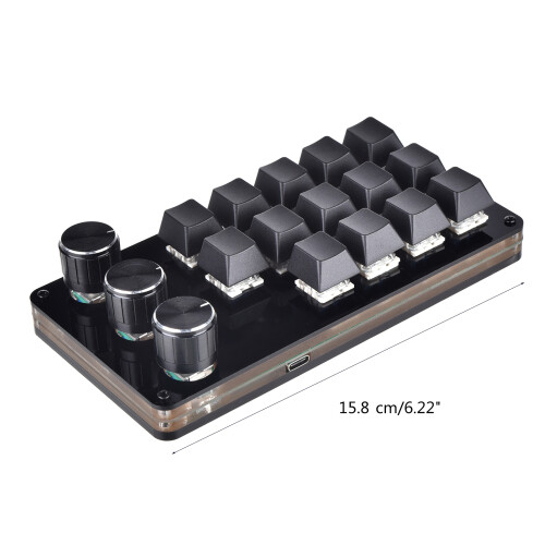 14-Tasten-Makro-programmierbare Tastatur, Mini-mechanische 2