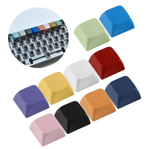 Pack of 10 XDA2 Profile Keycaps Multicolor Blank Keycap Set-Red 2