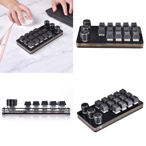 14-Tasten-Makro-programmierbare Tastatur, Mini-mechanische 1