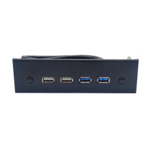 Panneau avant de lecteur de disquette Hub USB C, 2 ports USB 3.0