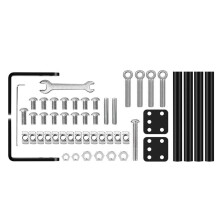 Kit de biellette de direction en alliage d'aluminium, mise à-UN