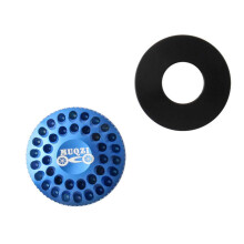 Lightweight fork suspension lock for front wheel caps made of aluminum alloy, for mountain bikes, modification parts blue