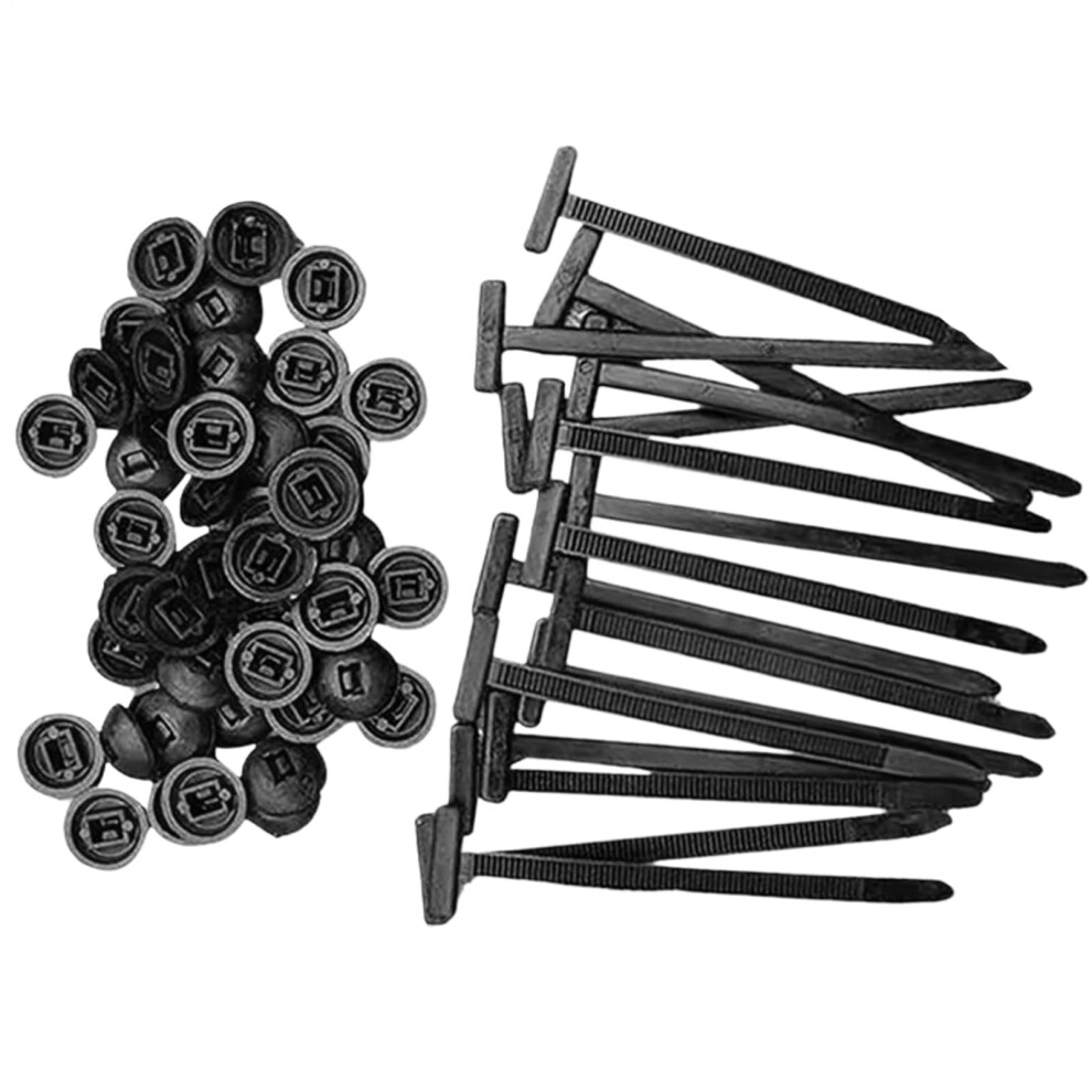 Cable Tie Buckle, Nylon Cable Ties, Selflocking Ties Holder (9 X 2 X 0.5Cm) 9365049864329