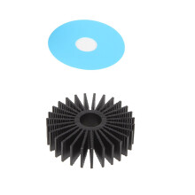 36mm Round Step Motor Heat Sinks Aluminum Heatsinks-Black 1pc
