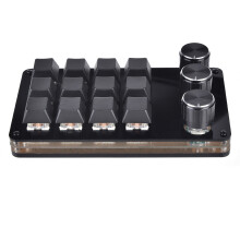 Programmiermakro-Tastatur, 12 Tasten, USB-Knopf, 3 Knöpfe,