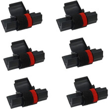IR40T-kompatible schwarze Tintenwalzen, 6 Stück/Set-schwarz rot