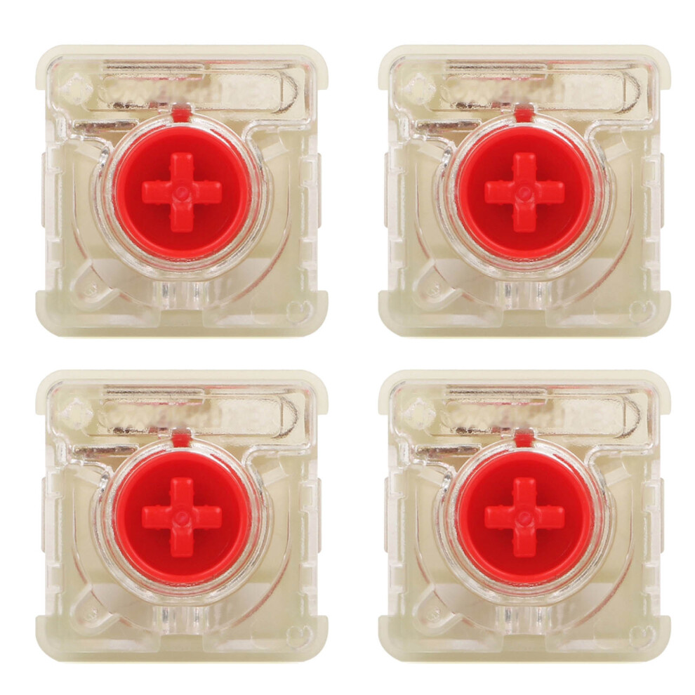 4Pcs Cherry Mx Low Profile Rgb Switch For- Switch Red/Silver 7732000493829