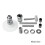 Double Gear Extruder Set, Double Gear 3D-Drucker-Extruder-Teile 3