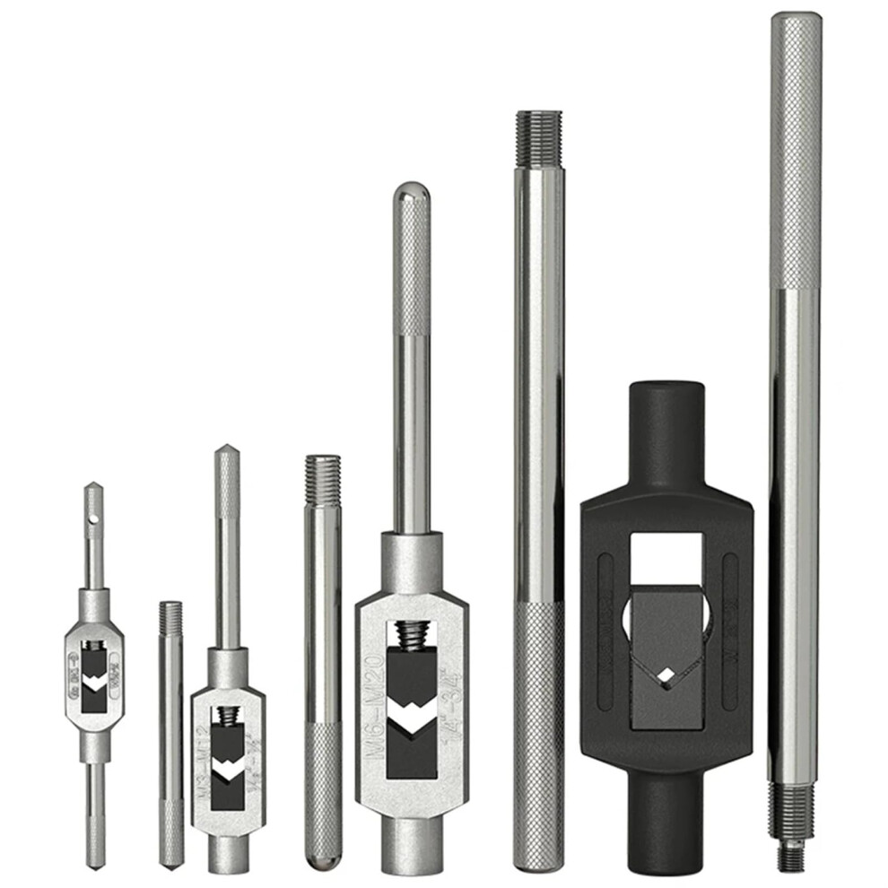 Adjustable Tap Wrench M1m8 Zinc Alloy Hand Tapping Tool With Ergonomic Knurled Handle 9189345499180